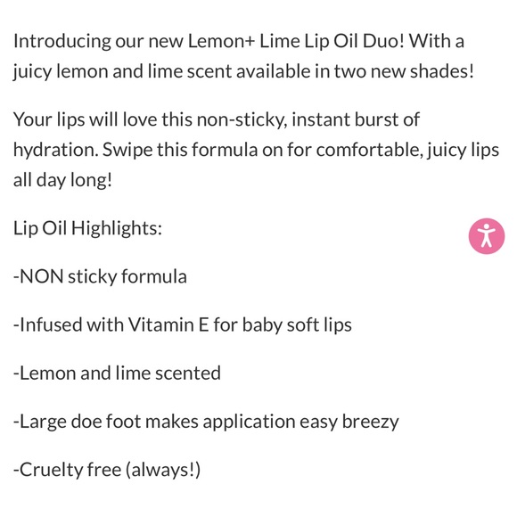 KAB Cosmetics Lemon Lime Lip Oil Duo - Picture 3 of 4